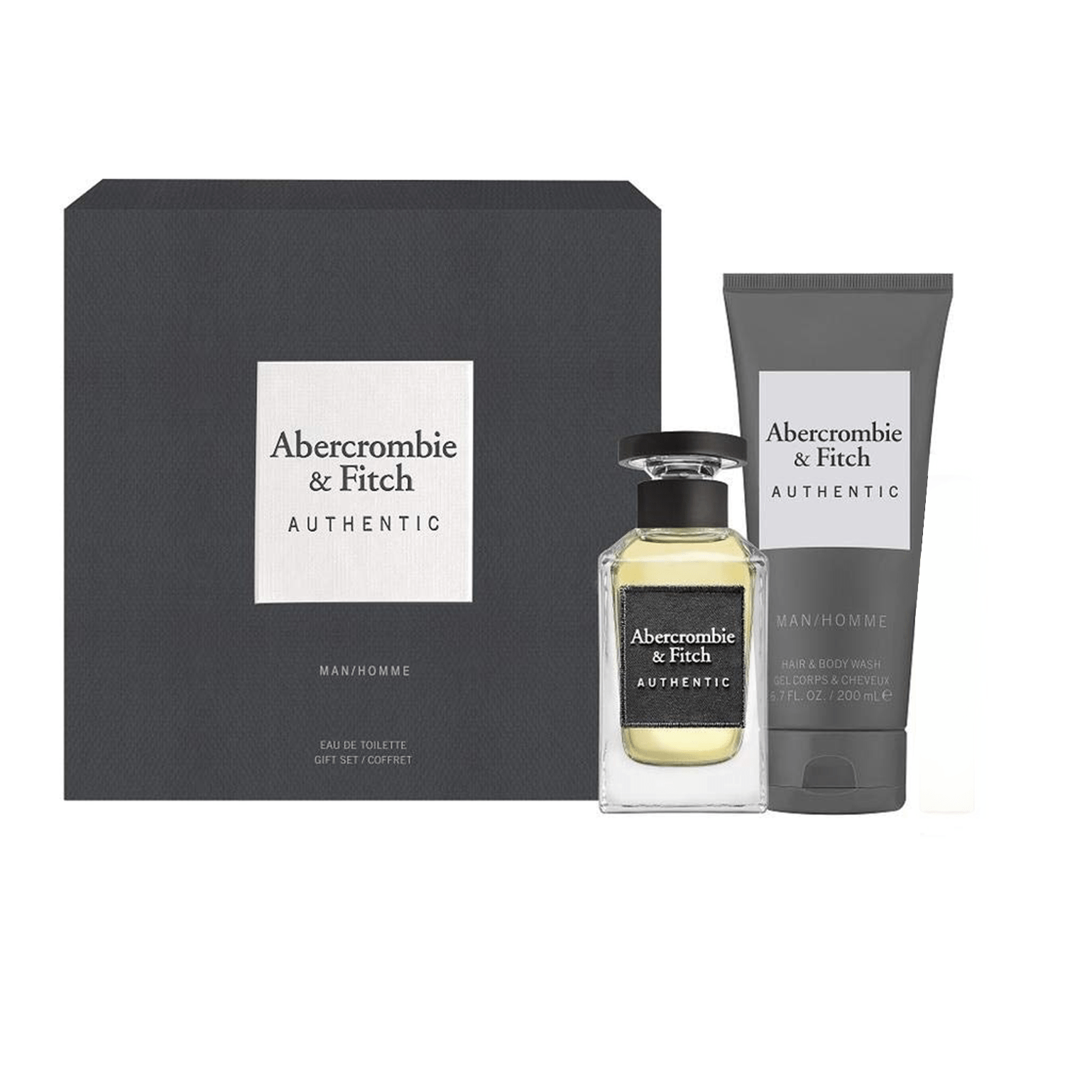 Abercrombie & Fitch Authentic EDT For Men Hair & Body Wash Set | My Perfume Shop