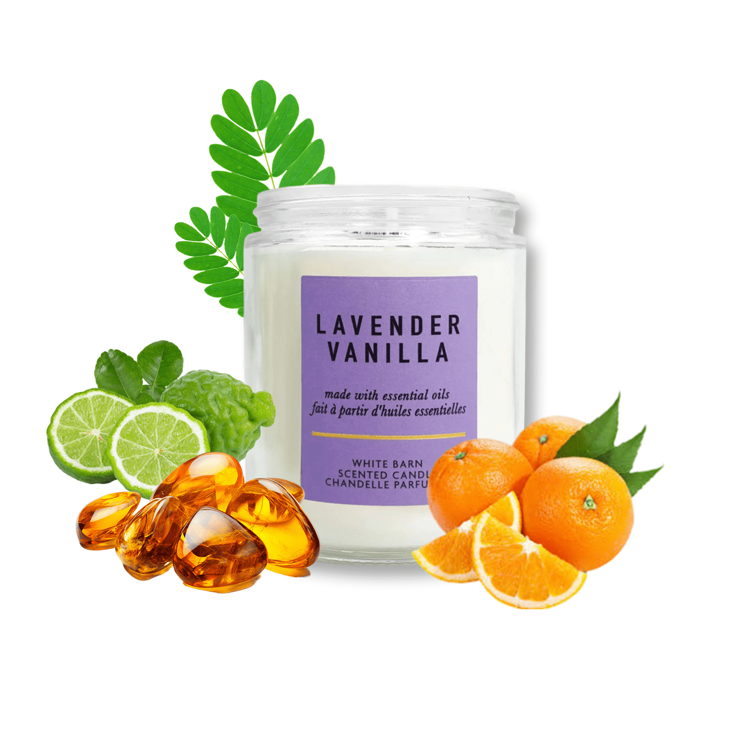 Bath & Body Works White Barn Lavender Vanilla Scented Candle | My Perfume Shop