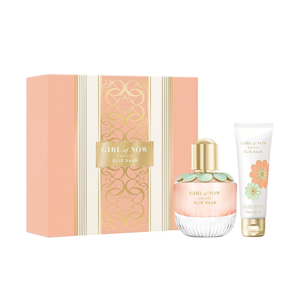 Elie Saab Girl Of Now Lovely EDP Body Lotion Set for Women | My Perfume Shop