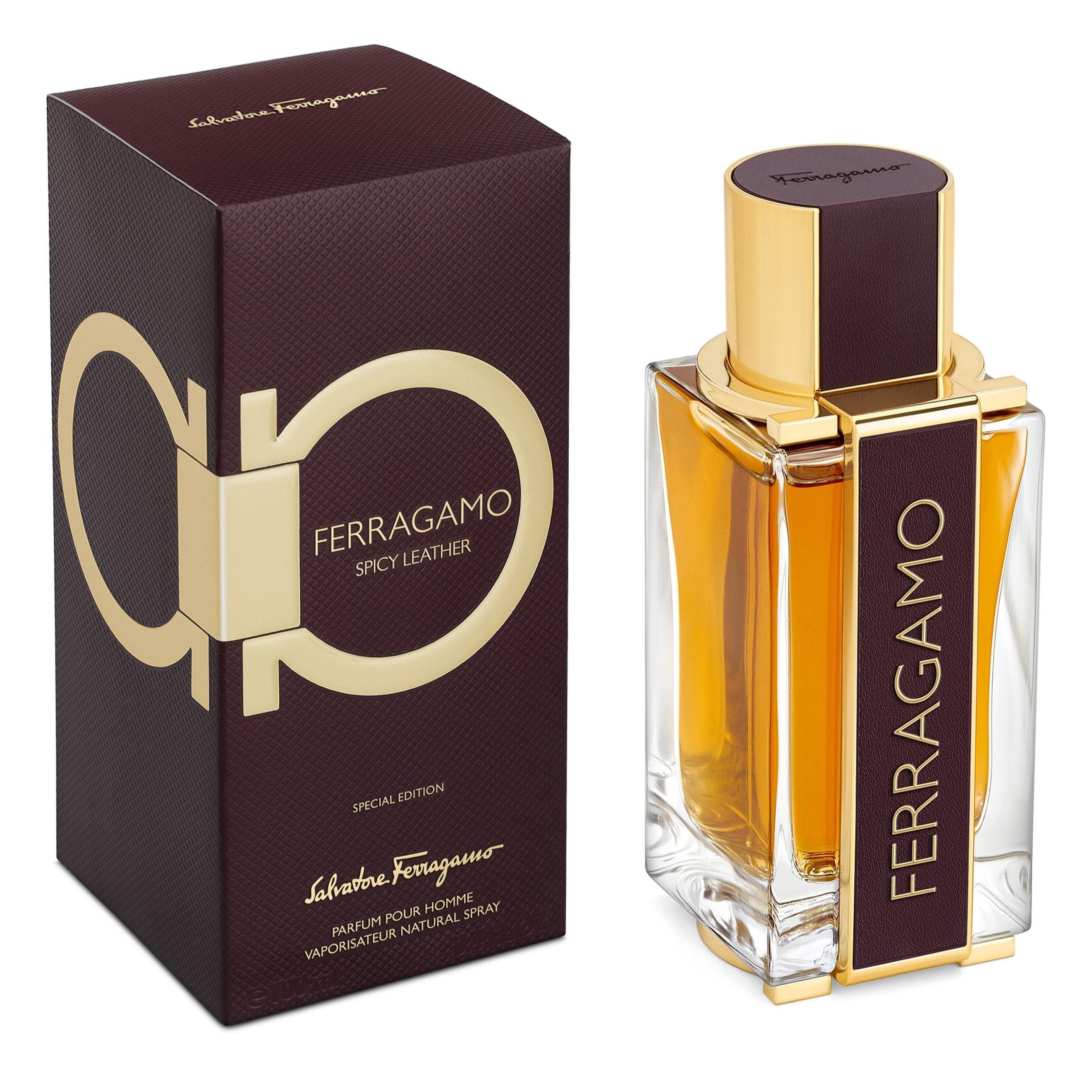 Ferragamo Spicy Leather EDP & Body Lotion Set For Men | My Perfume Shop