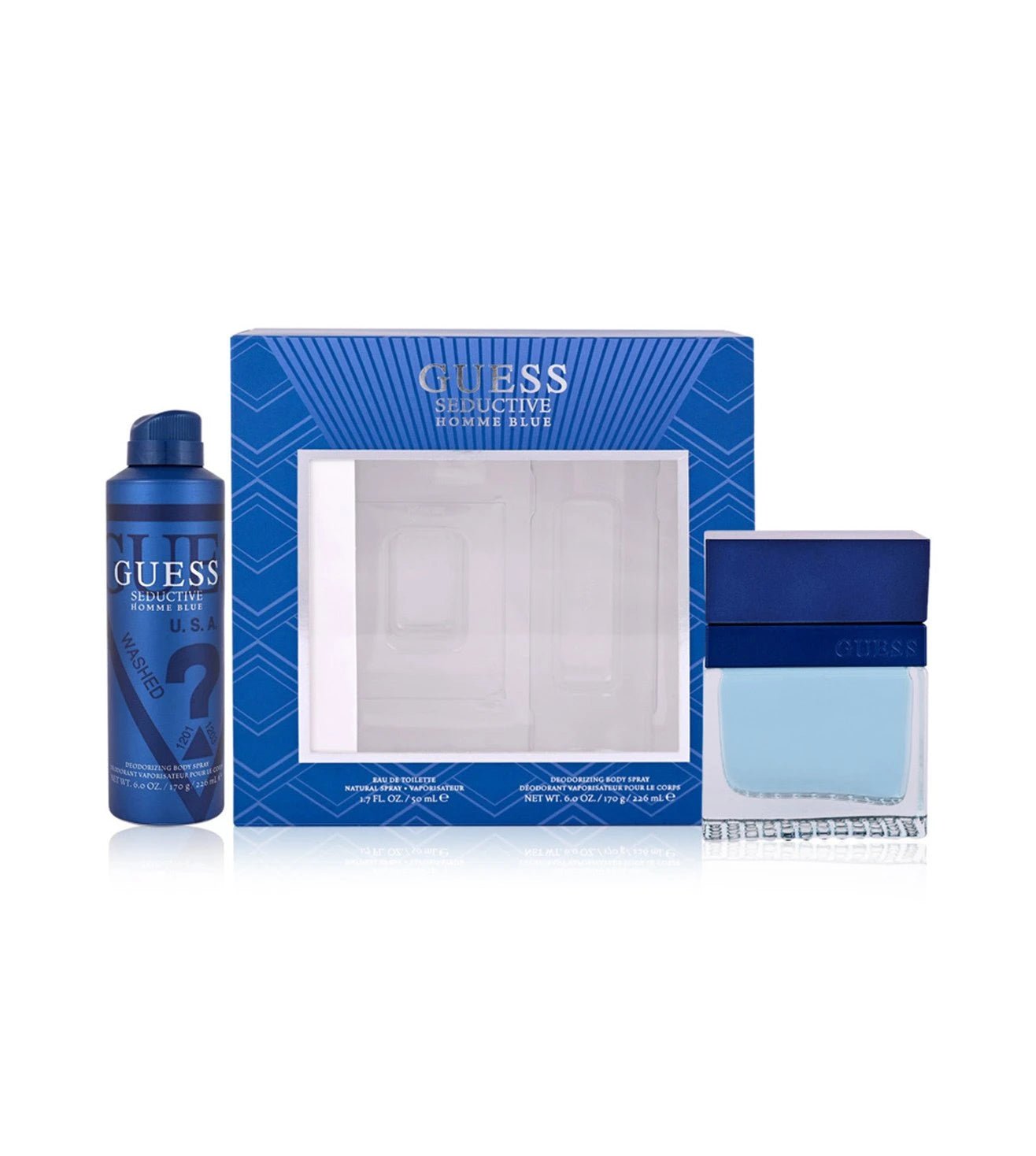 Guess Seductive Homme Blue EDT & Body Spray Set For Men | My Perfume Shop