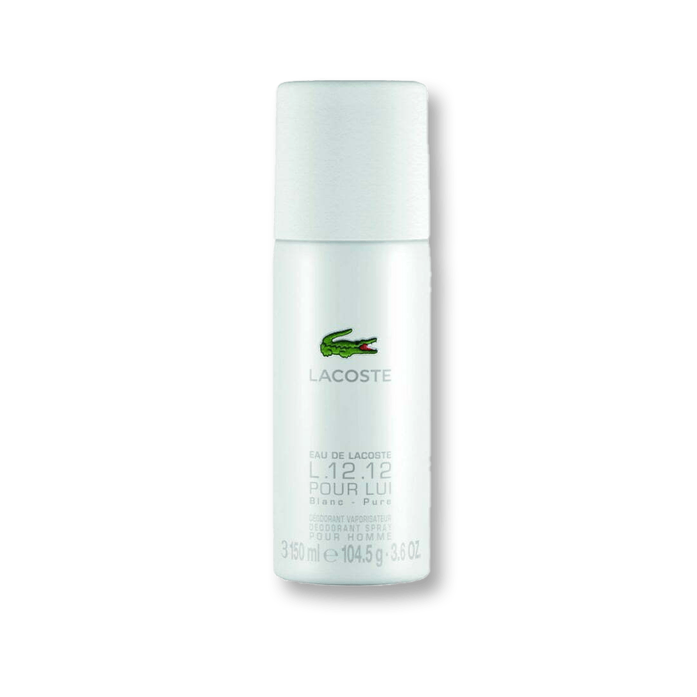 Lacoste Eau De Lacoste L.12.12 White Deodorant Spray | My Perfume Shop