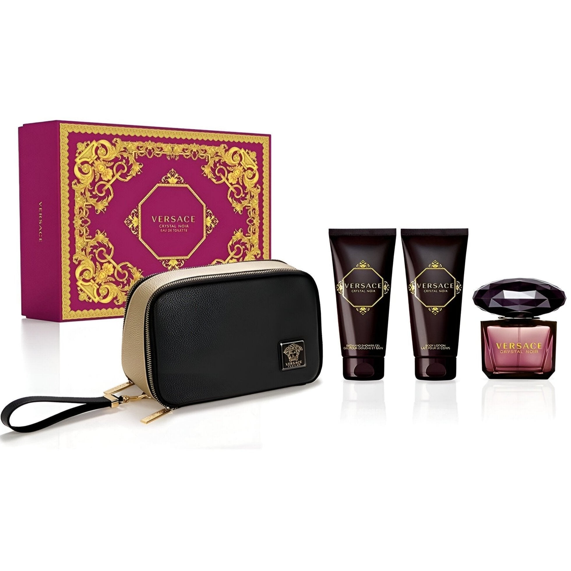 Versace Crystal Noir EDT Body Lotion Gift Set | My Perfume Shop