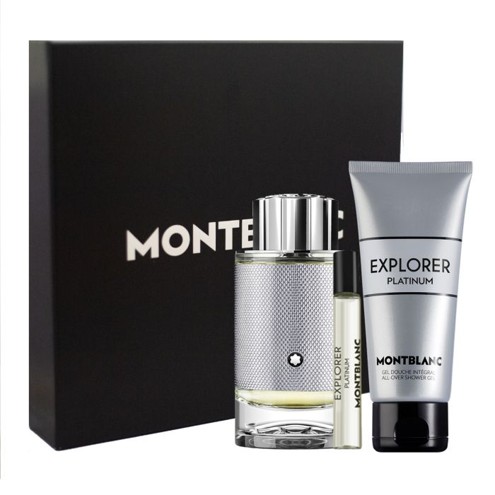 Mont Blanc Explorer Platinum EDP Shower Gel Travel Set | My Perfume Shop